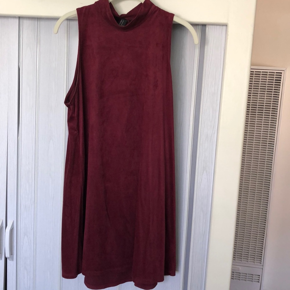 Velvet maroon Forever 21 dress size M